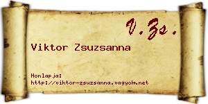 Viktor Zsuzsanna névjegykártya